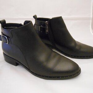 Women's Blondo Waterproof Ankle Boots, Black, Size 8M, Zip Closure, Low Heel